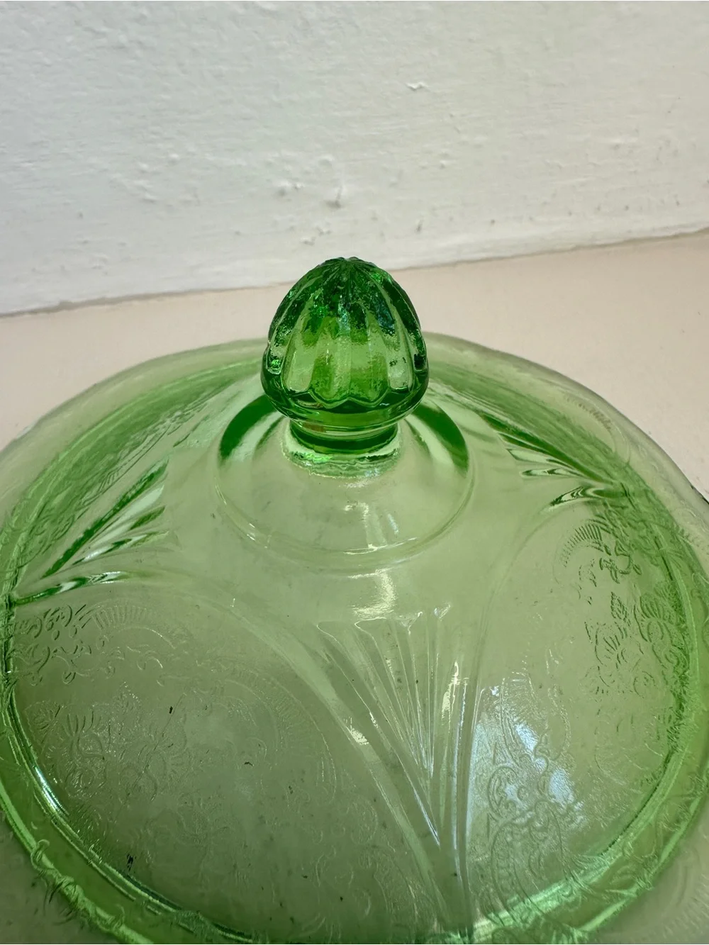 Vintage Hazel-Atlas Green Uranium Depression Glass 